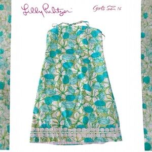 Lilly Pulitzer Green and Blue Floral Dress